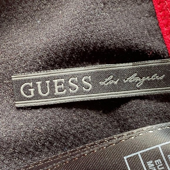 GUESS Red Lace Overlay Bodycon Dress - Picture 7 of 7